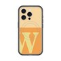 スリムプロテクションプレミアムケース with MagSafe［ オリジナル - initial two tone - W orange ］