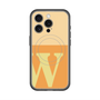 スリムプロテクションプレミアムケース with MagSafe［ オリジナル - initial two tone - W orange ］