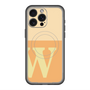 スリムプロテクションプレミアムケース with MagSafe［ オリジナル - initial two tone - W orange ］