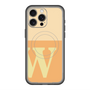 スリムプロテクションプレミアムケース with MagSafe［ オリジナル - initial two tone - W orange ］