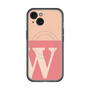 スリムプロテクションプレミアムケース with MagSafe［ オリジナル - initial two tone - W pink ］