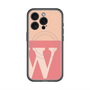 スリムプロテクションプレミアムケース with MagSafe［ オリジナル - initial two tone - W pink ］