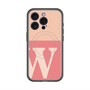 スリムプロテクションプレミアムケース with MagSafe［ オリジナル - initial two tone - W pink ］