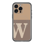 スリムプロテクションプレミアムケース with MagSafe［ オリジナル - initial two tone - W brown ］