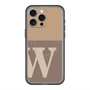 スリムプロテクションプレミアムケース with MagSafe［ オリジナル - initial two tone - W brown ］
