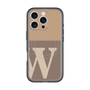 スリムプロテクションプレミアムケース with MagSafe［ オリジナル - initial two tone - W brown ］