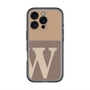 スリムプロテクションプレミアムケース with MagSafe［ オリジナル - initial two tone - W brown ］