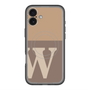 スリムプロテクションプレミアムケース with MagSafe［ オリジナル - initial two tone - W brown ］