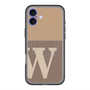 スリムプロテクションプレミアムケース with MagSafe［ オリジナル - initial two tone - W brown ］