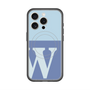 スリムプロテクションプレミアムケース with MagSafe［ オリジナル - initial two tone - W blue ］