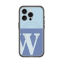 スリムプロテクションプレミアムケース with MagSafe［ オリジナル - initial two tone - W blue ］