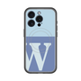 スリムプロテクションプレミアムケース with MagSafe［ オリジナル - initial two tone - W blue ］