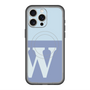 スリムプロテクションプレミアムケース with MagSafe［ オリジナル - initial two tone - W blue ］