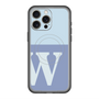 スリムプロテクションプレミアムケース with MagSafe［ オリジナル - initial two tone - W blue ］