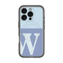 スリムプロテクションプレミアムケース with MagSafe［ オリジナル - initial two tone - W blue ］