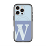 スリムプロテクションプレミアムケース with MagSafe［ オリジナル - initial two tone - W blue ］