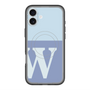 スリムプロテクションプレミアムケース with MagSafe［ オリジナル - initial two tone - W blue ］