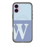 スリムプロテクションプレミアムケース with MagSafe［ オリジナル - initial two tone - W blue ］