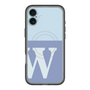 スリムプロテクションプレミアムケース with MagSafe［ オリジナル - initial two tone - W blue ］