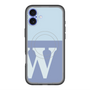 スリムプロテクションプレミアムケース with MagSafe［ オリジナル - initial two tone - W blue ］