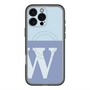 スリムプロテクションプレミアムケース with MagSafe［ オリジナル - initial two tone - W blue ］