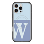 スリムプロテクションプレミアムケース with MagSafe［ オリジナル - initial two tone - W blue ］