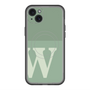 スリムプロテクションプレミアムケース with MagSafe［ オリジナル - initial two tone - W green ］