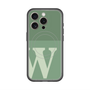 スリムプロテクションプレミアムケース with MagSafe［ オリジナル - initial two tone - W green ］