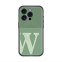 スリムプロテクションプレミアムケース with MagSafe［ オリジナル - initial two tone - W green ］