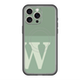 スリムプロテクションプレミアムケース with MagSafe［ オリジナル - initial two tone - W green ］