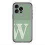 スリムプロテクションプレミアムケース with MagSafe［ オリジナル - initial two tone - W green ］