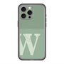 スリムプロテクションプレミアムケース with MagSafe［ オリジナル - initial two tone - W green ］