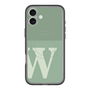 スリムプロテクションプレミアムケース with MagSafe［ オリジナル - initial two tone - W green ］
