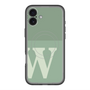 スリムプロテクションプレミアムケース with MagSafe［ オリジナル - initial two tone - W green ］