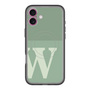 スリムプロテクションプレミアムケース with MagSafe［ オリジナル - initial two tone - W green ］