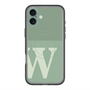 スリムプロテクションプレミアムケース with MagSafe［ オリジナル - initial two tone - W green ］