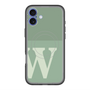 スリムプロテクションプレミアムケース with MagSafe［ オリジナル - initial two tone - W green ］