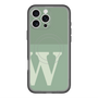 スリムプロテクションプレミアムケース with MagSafe［ オリジナル - initial two tone - W green ］