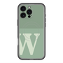 スリムプロテクションプレミアムケース with MagSafe［ オリジナル - initial two tone - W green ］