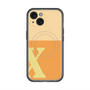 スリムプロテクションプレミアムケース with MagSafe［ オリジナル - initial two tone - X orange ］