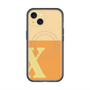 スリムプロテクションプレミアムケース with MagSafe［ オリジナル - initial two tone - X orange ］