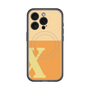 スリムプロテクションプレミアムケース with MagSafe［ オリジナル - initial two tone - X orange ］