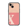 スリムプロテクションプレミアムケース with MagSafe［ オリジナル - initial two tone - X pink ］
