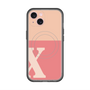 スリムプロテクションプレミアムケース with MagSafe［ オリジナル - initial two tone - X pink ］