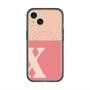 スリムプロテクションプレミアムケース with MagSafe［ オリジナル - initial two tone - X pink ］