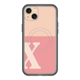 スリムプロテクションプレミアムケース with MagSafe［ オリジナル - initial two tone - X pink ］