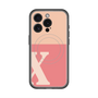 スリムプロテクションプレミアムケース with MagSafe［ オリジナル - initial two tone - X pink ］