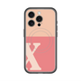 スリムプロテクションプレミアムケース with MagSafe［ オリジナル - initial two tone - X pink ］