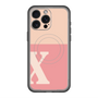 スリムプロテクションプレミアムケース with MagSafe［ オリジナル - initial two tone - X pink ］