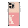 スリムプロテクションプレミアムケース with MagSafe［ オリジナル - initial two tone - X pink ］